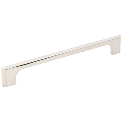 96 mm Center-to-Center Satin Nickel Asymmetrical Leyton Cabinet Pull