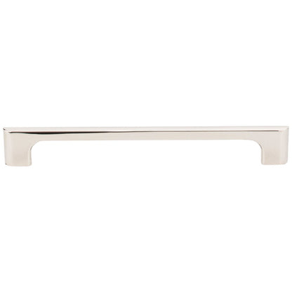 96 mm Center-to-Center Satin Nickel Asymmetrical Leyton Cabinet Pull