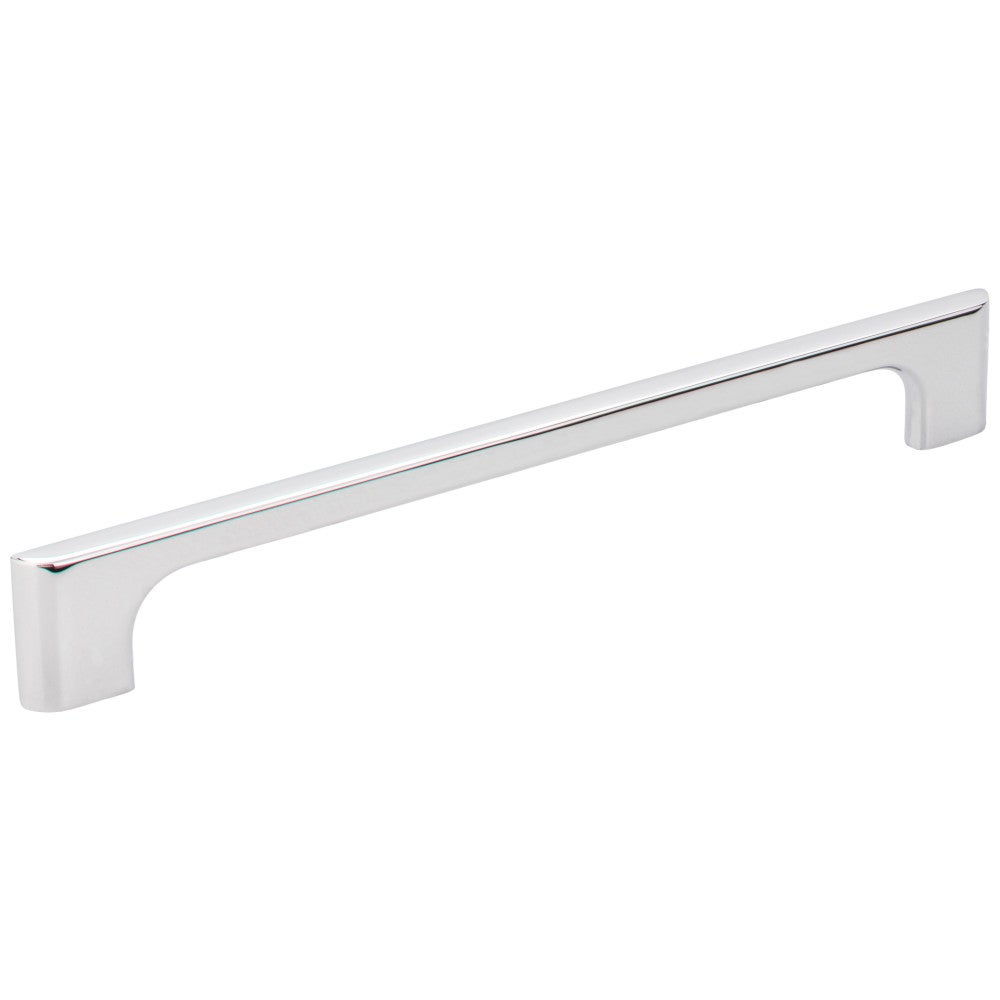 96 mm Center-to-Center Satin Nickel Asymmetrical Leyton Cabinet Pull