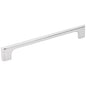 96 mm Center-to-Center Satin Nickel Asymmetrical Leyton Cabinet Pull