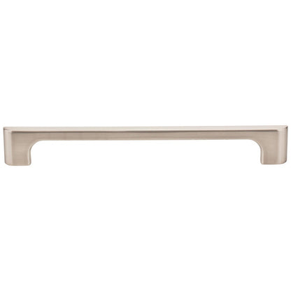 96 mm Center-to-Center Satin Nickel Asymmetrical Leyton Cabinet Pull