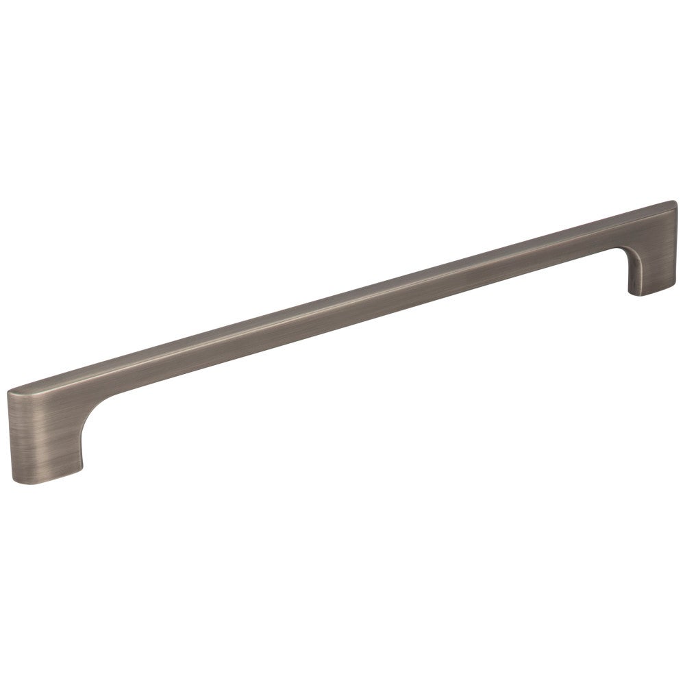 96 mm Center-to-Center Satin Nickel Asymmetrical Leyton Cabinet Pull
