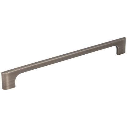 96 mm Center-to-Center Satin Nickel Asymmetrical Leyton Cabinet Pull