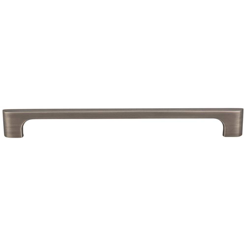 96 mm Center-to-Center Satin Nickel Asymmetrical Leyton Cabinet Pull