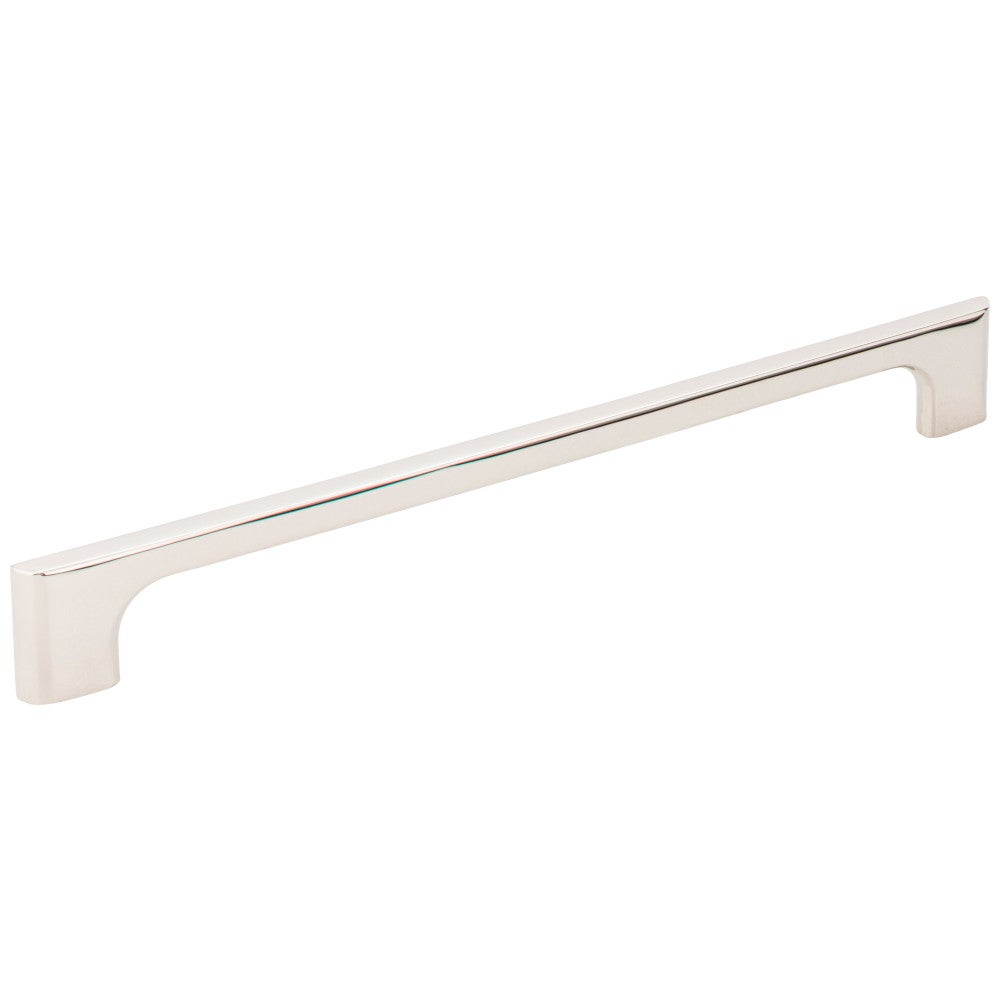 96 mm Center-to-Center Satin Nickel Asymmetrical Leyton Cabinet Pull