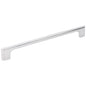 96 mm Center-to-Center Satin Nickel Asymmetrical Leyton Cabinet Pull