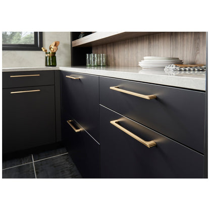 96 mm Center-to-Center Satin Nickel Asymmetrical Leyton Cabinet Pull