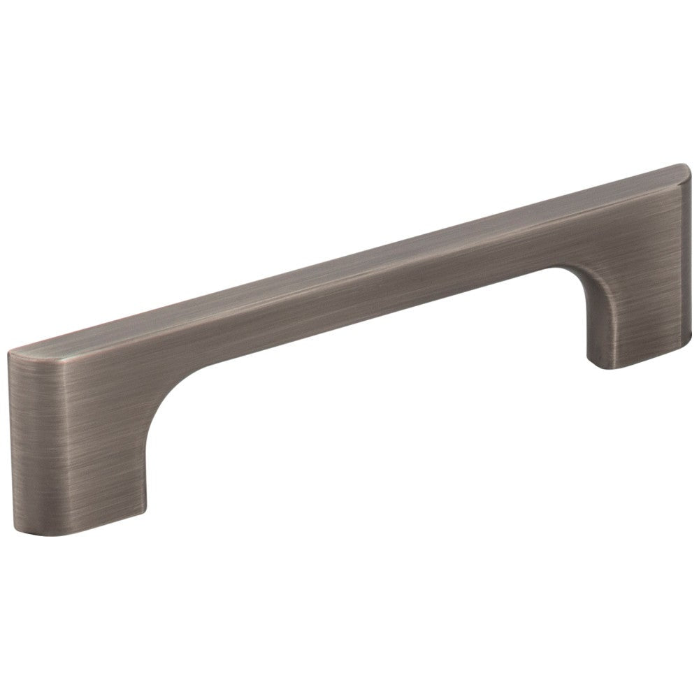 96 mm Center-to-Center Satin Nickel Asymmetrical Leyton Cabinet Pull