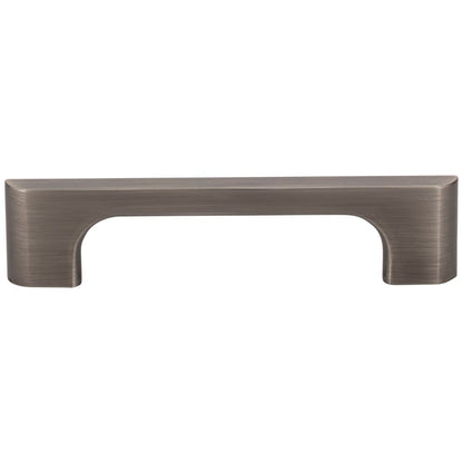 96 mm Center-to-Center Satin Nickel Asymmetrical Leyton Cabinet Pull