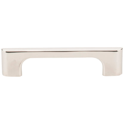96 mm Center-to-Center Satin Nickel Asymmetrical Leyton Cabinet Pull