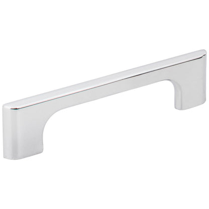 96 mm Center-to-Center Satin Nickel Asymmetrical Leyton Cabinet Pull
