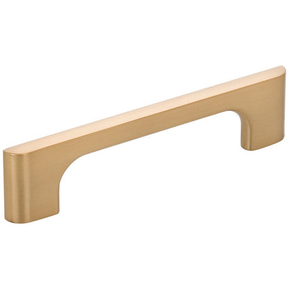96 mm Center-to-Center Satin Nickel Asymmetrical Leyton Cabinet Pull