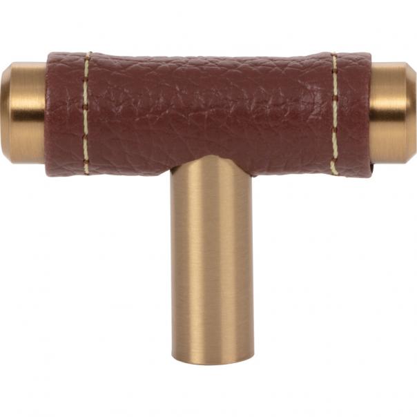 Zanzibar Brown Leather Knob