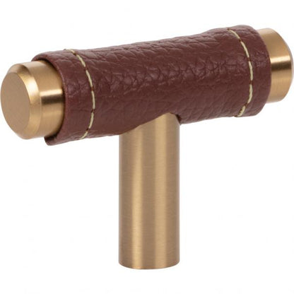 Zanzibar Brown Leather Knob