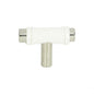Zanzibar White Leather Knob