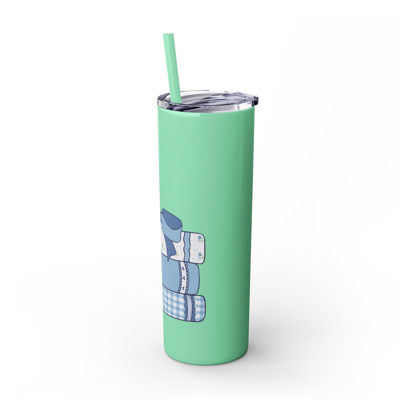 Customizable: Girly Book Club Skinny Tumbler with Straw, 20oz | Perfect for Events, Gifts, Coffee, and Summer Drinks