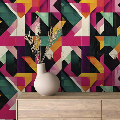 Urban Prism Geometric Mural