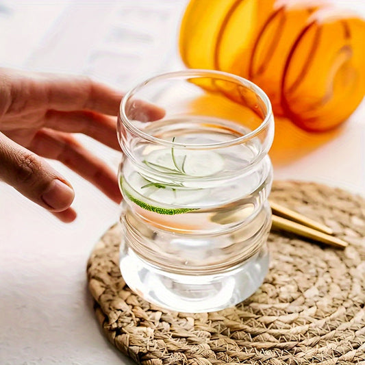 Caterpillar Glass Cups Set Versatile Drinkware for All Seasons