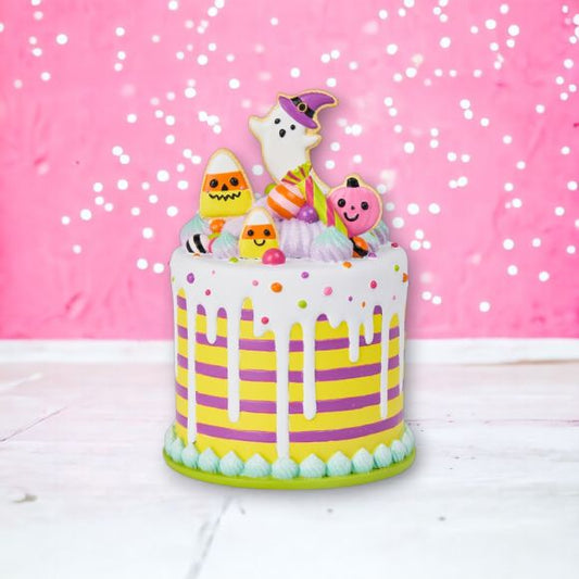 Halloween Carnival 8" Colorful Halloween Cake
