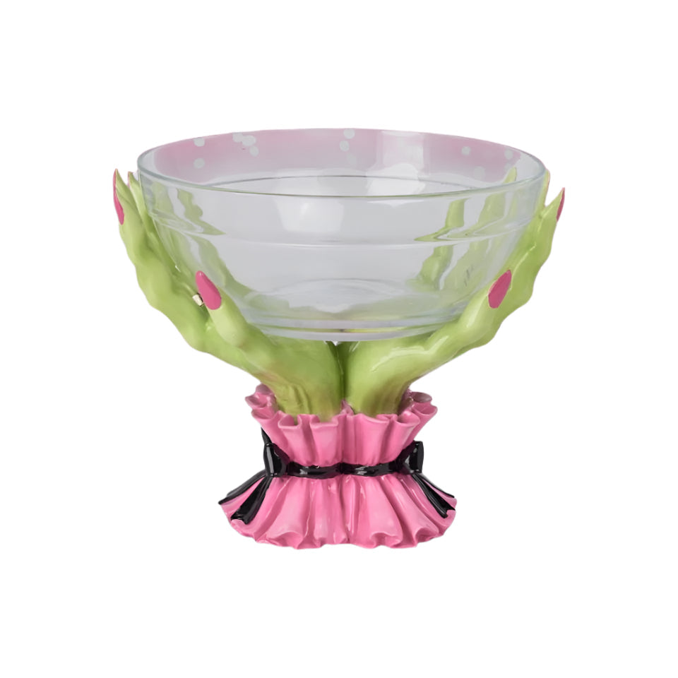 Halloween Carnival  10" Green Witch Hand Candy Bowl
