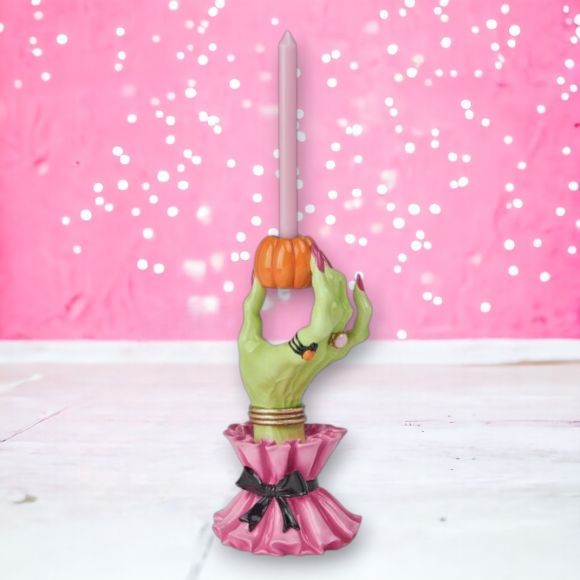 Halloween Carnival 10" Right Witch Hand Candle Holder