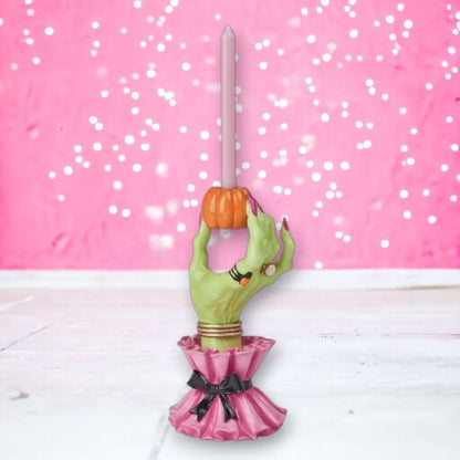 Halloween Carnival 10" Right Witch Hand Candle Holder