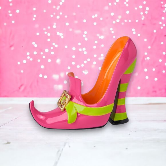 Halloween Carnival 14" Witch Shoe Wine Holder