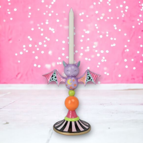 11.5" Resin Bat Candle Holder