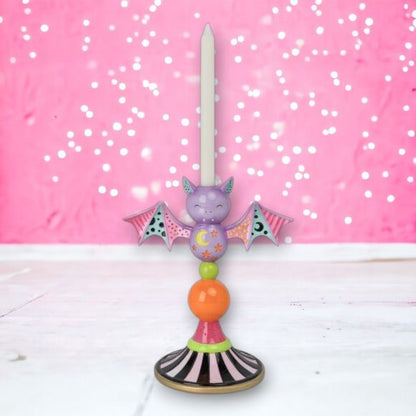 11.5" Resin Bat Candle Holder