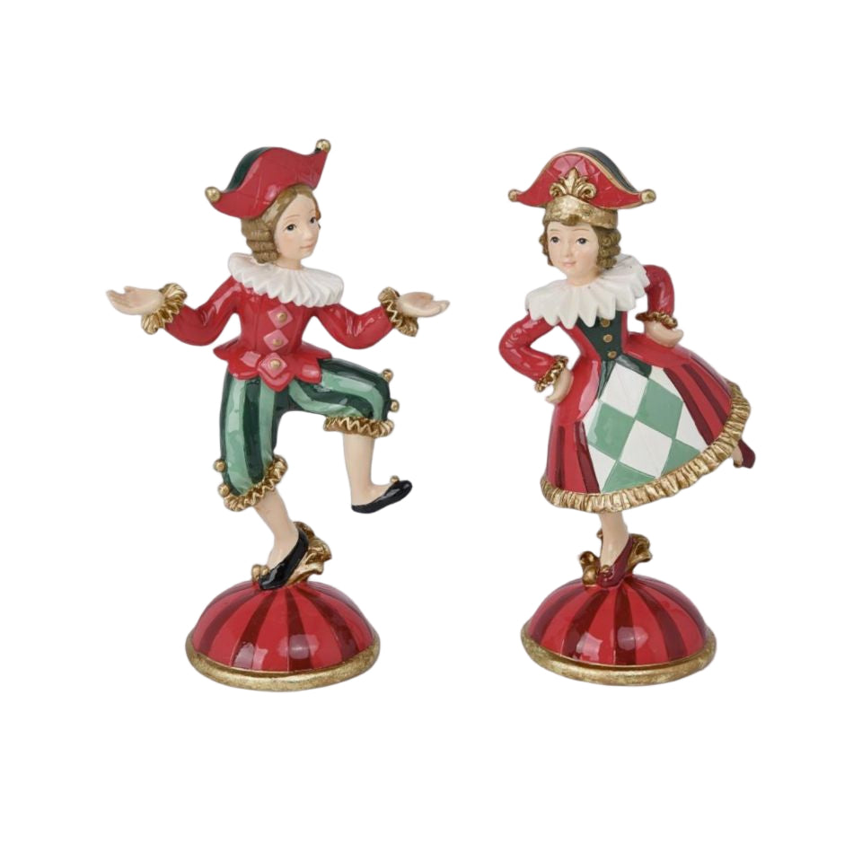 Christmas Carousel Collection - 8" Dancing Children - SET OF 2