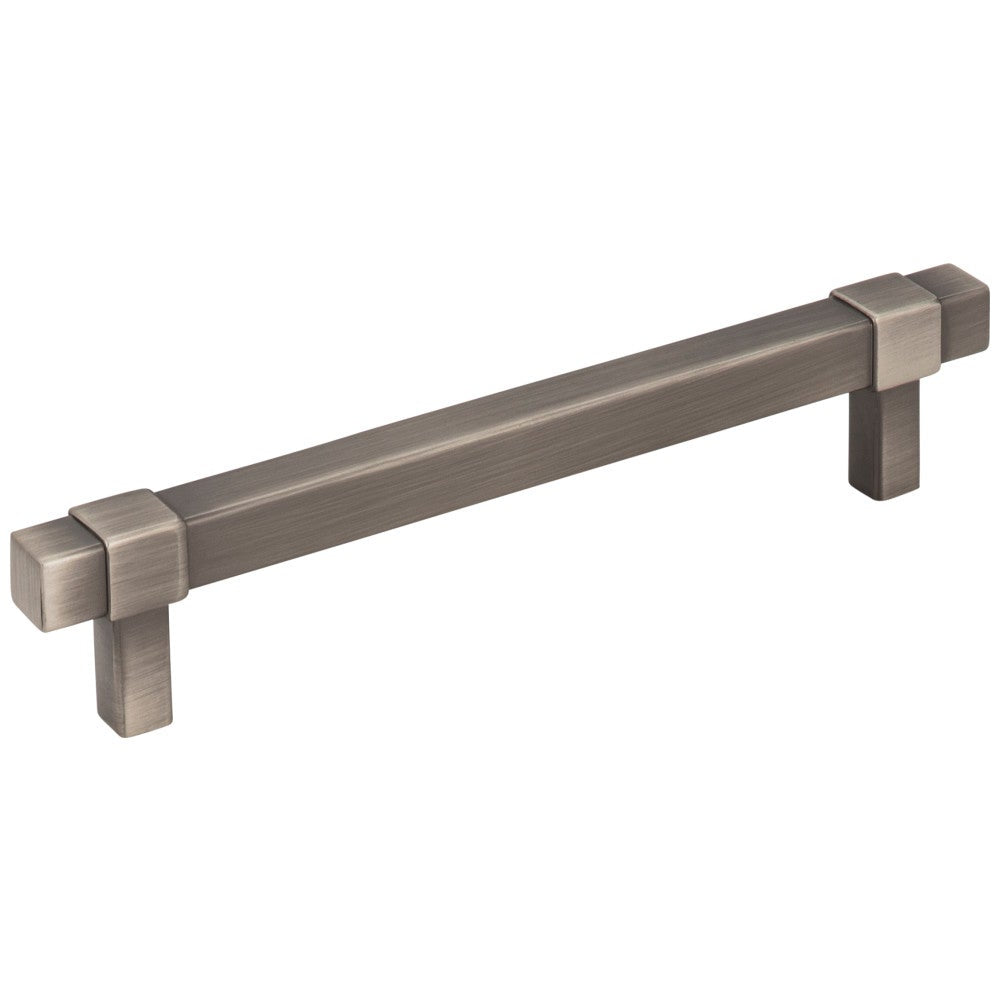96 mm Center-to-Center Satin Nickel Square Zane Cabinet Pull