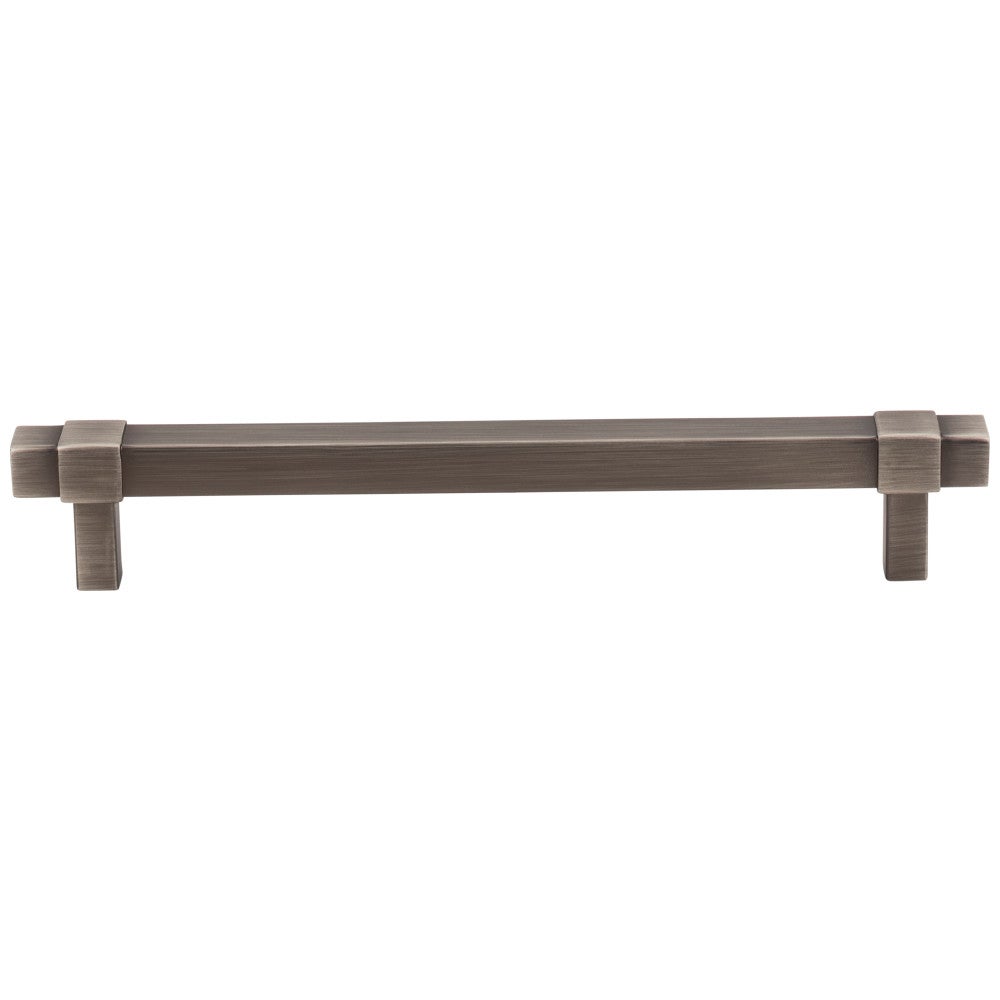 96 mm Center-to-Center Satin Nickel Square Zane Cabinet Pull