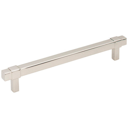 96 mm Center-to-Center Satin Nickel Square Zane Cabinet Pull