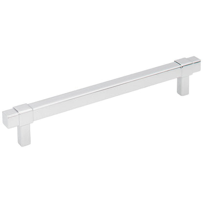 96 mm Center-to-Center Satin Nickel Square Zane Cabinet Pull