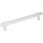 96 mm Center-to-Center Satin Nickel Square Zane Cabinet Pull