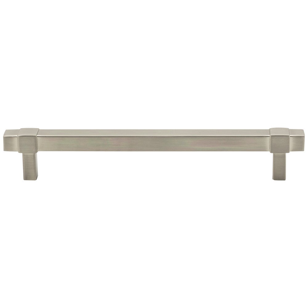 96 mm Center-to-Center Satin Nickel Square Zane Cabinet Pull
