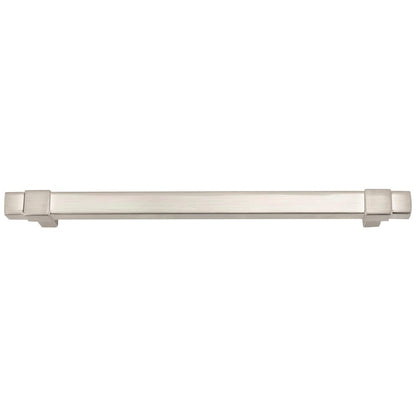 96 mm Center-to-Center Satin Nickel Square Zane Cabinet Pull