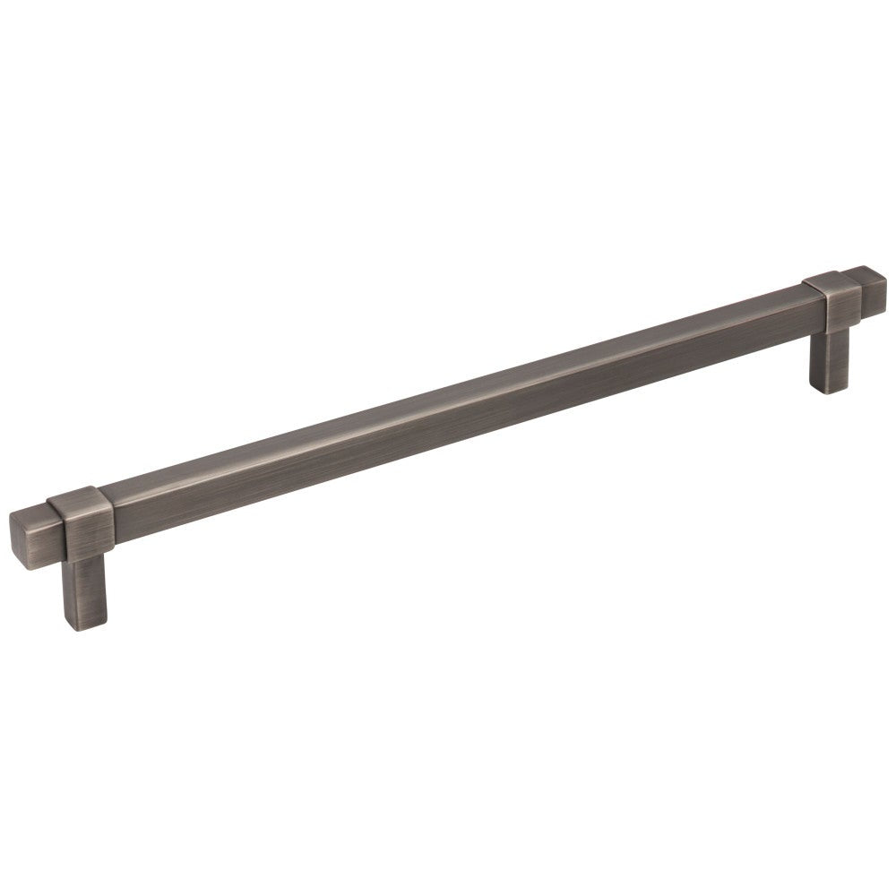 96 mm Center-to-Center Satin Nickel Square Zane Cabinet Pull