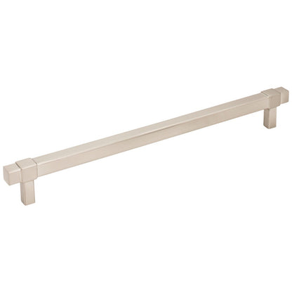 96 mm Center-to-Center Satin Nickel Square Zane Cabinet Pull