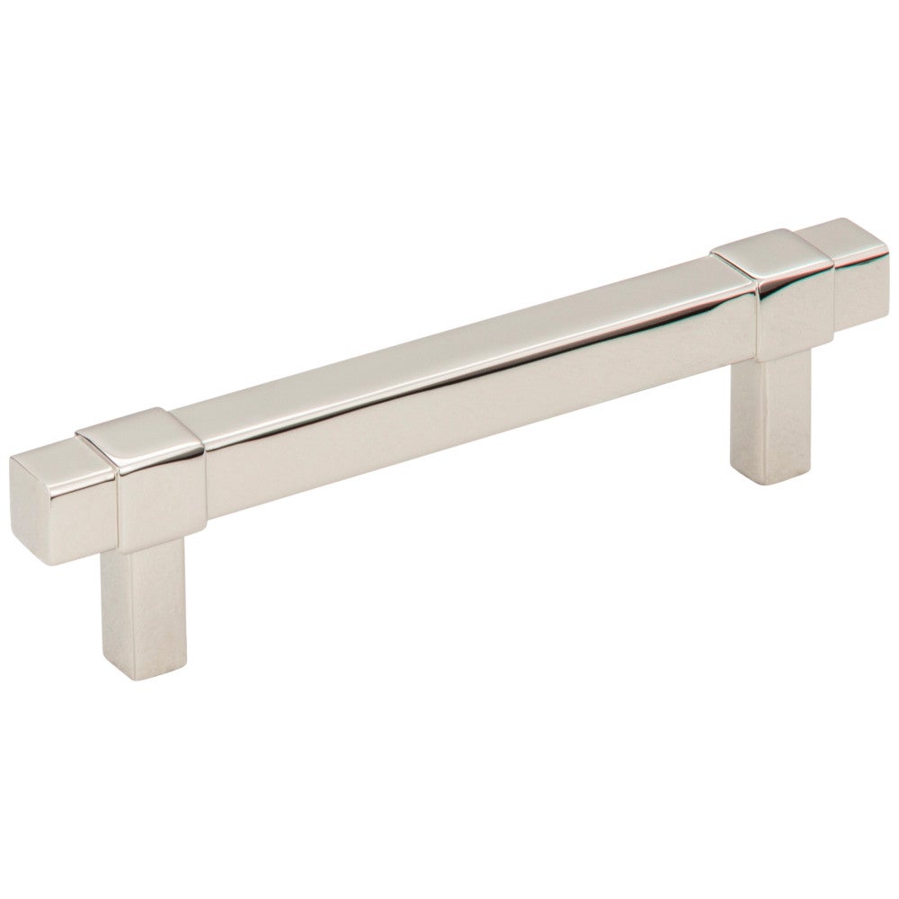 96 mm Center-to-Center Satin Nickel Square Zane Cabinet Pull