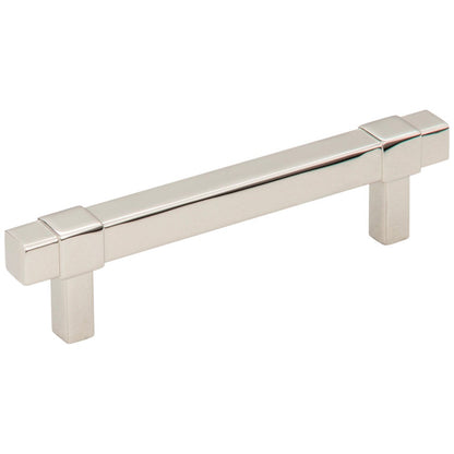 96 mm Center-to-Center Satin Nickel Square Zane Cabinet Pull