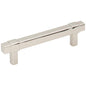 96 mm Center-to-Center Satin Nickel Square Zane Cabinet Pull