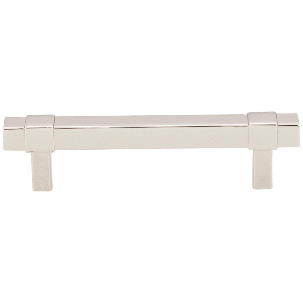 96 mm Center-to-Center Satin Nickel Square Zane Cabinet Pull