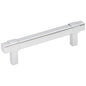 96 mm Center-to-Center Satin Nickel Square Zane Cabinet Pull