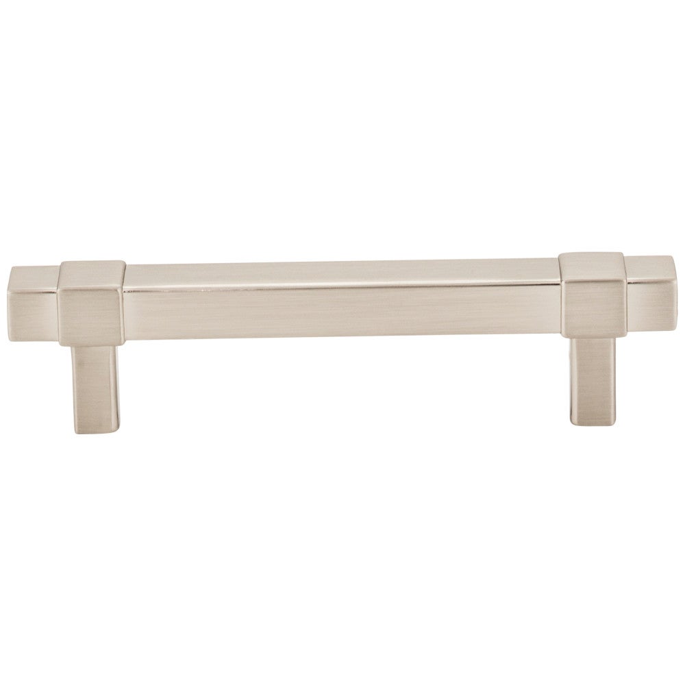 96 mm Center-to-Center Satin Nickel Square Zane Cabinet Pull