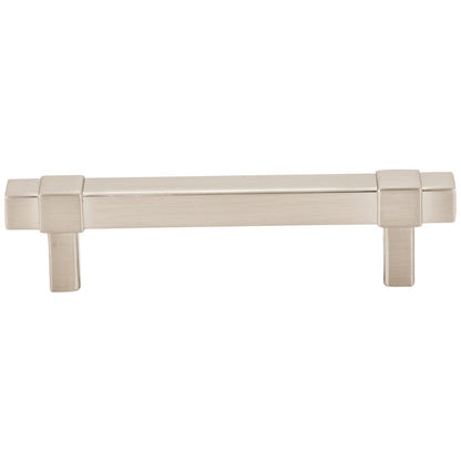 96 mm Center-to-Center Satin Nickel Square Zane Cabinet Pull