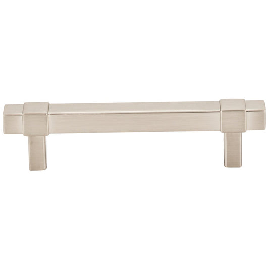 96 mm Center-to-Center Satin Nickel Square Zane Cabinet Pull