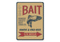 Fishing Bait Sign | Home Decor | Kitchen + Metal
