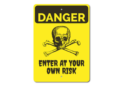 Halloween Danger Sign | Happy | Kitchen + Metal