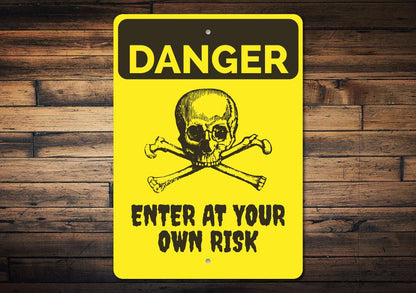 Halloween Danger Sign | Happy | Kitchen + Metal
